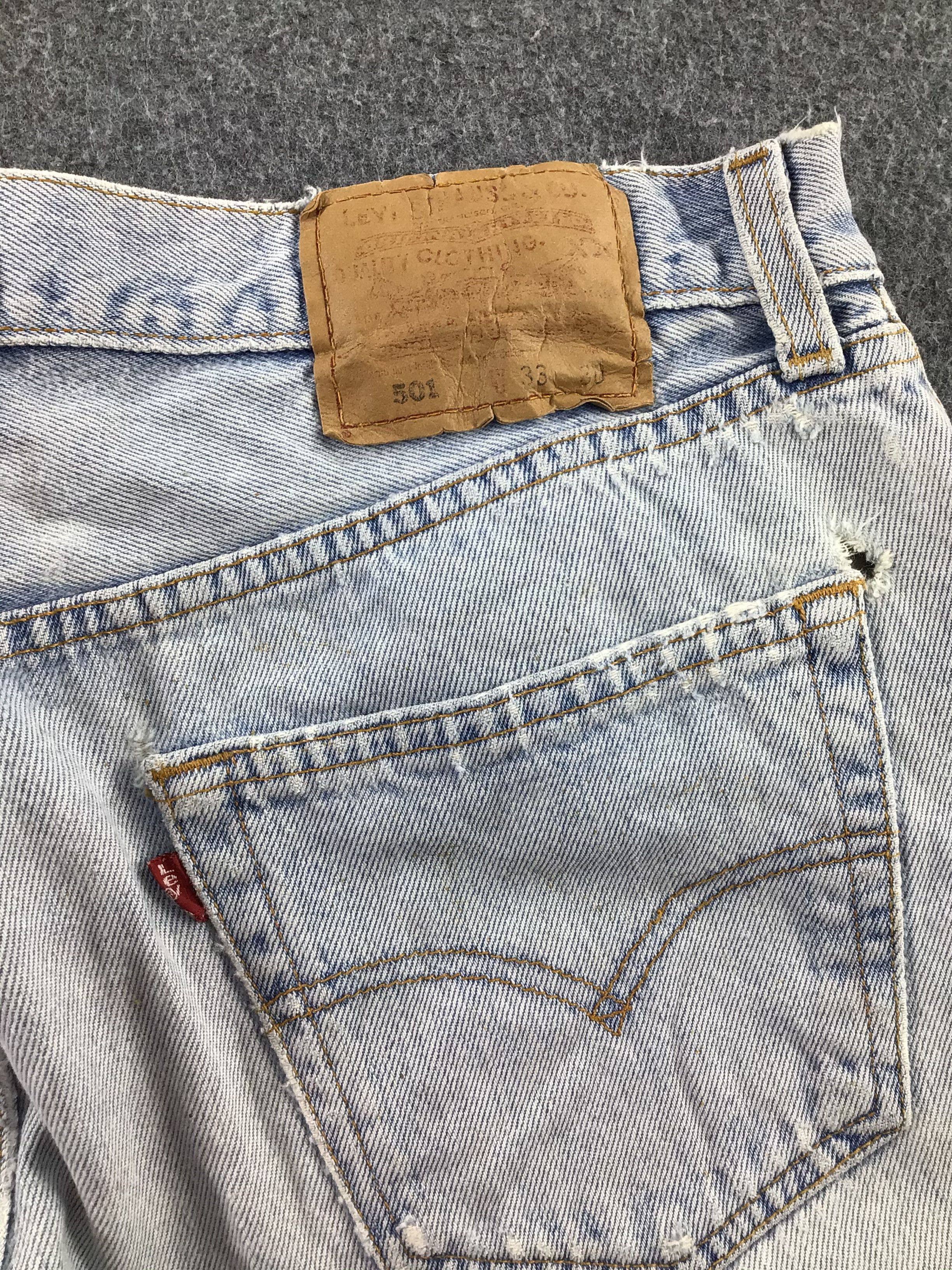 Levi's Vintage Levis 501 Jeans Light Levi's Wash Denim -J416 Size US 31 - 5 Thumbnail
