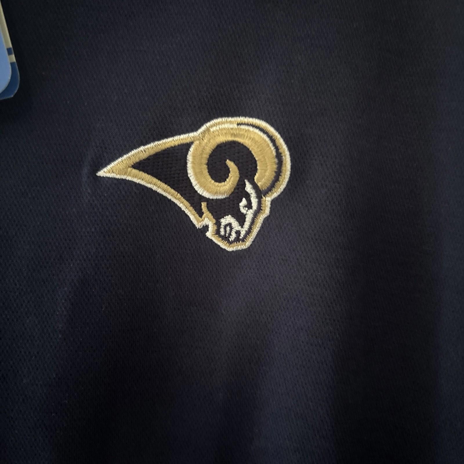 Reebok St Louis Rams NFL Polo Shirt Reebok Size 2XL Y2K Football Size ONE SIZE - 4 Thumbnail