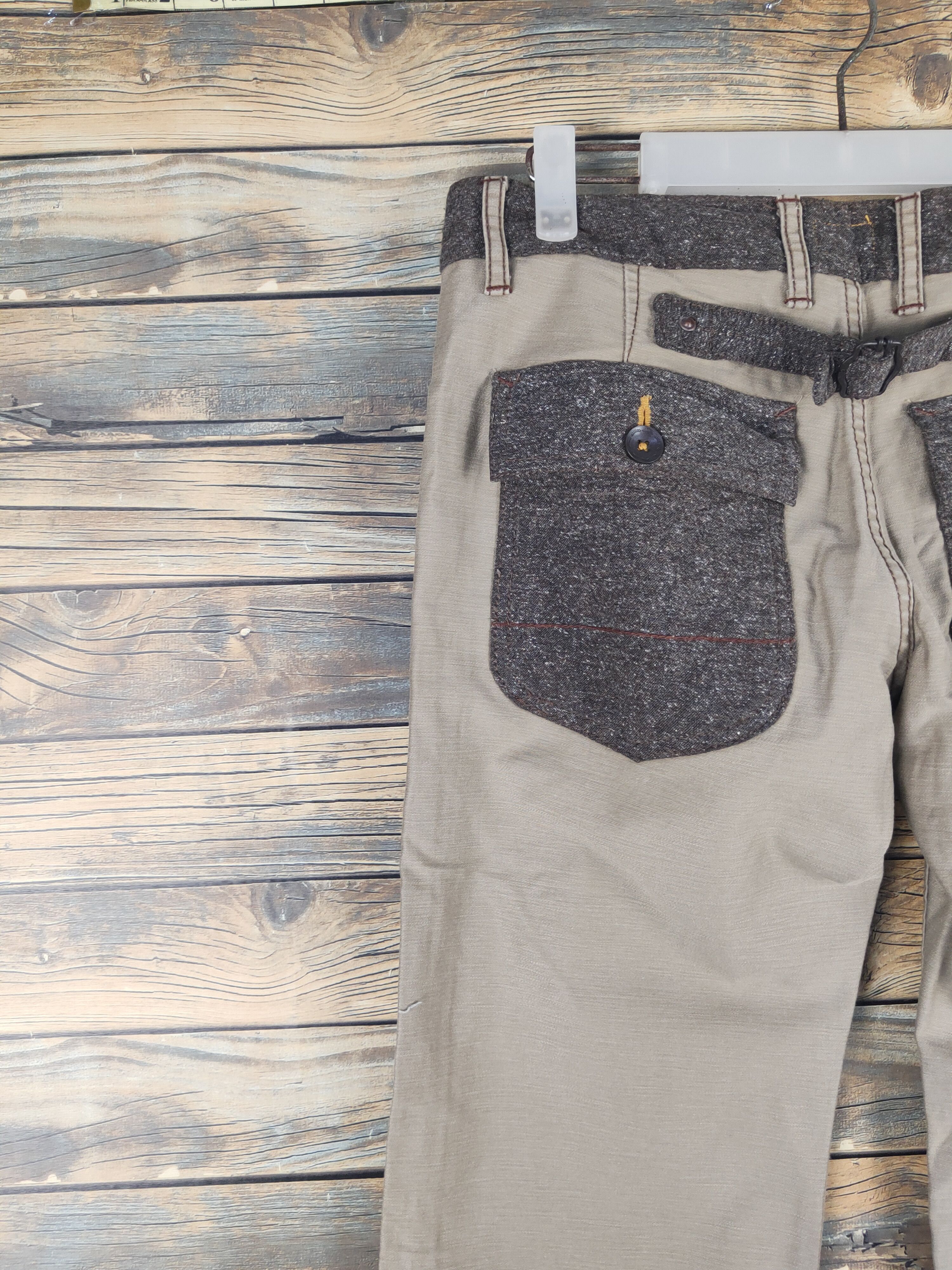 Japanese Brand DL In the groove Beige Multipocket Casual Pants #1577 Size 30" / US 8 / IT 44 - 8 Thumbnail