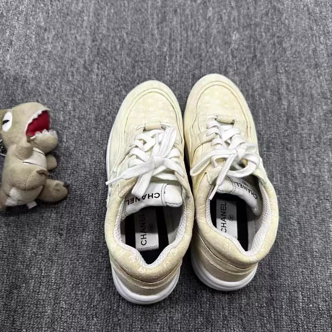 Chanel Chanel 95 New All Over Logo Panda Sneakers Size 39 Size US 8.5 / IT 38.5 - 5 Thumbnail