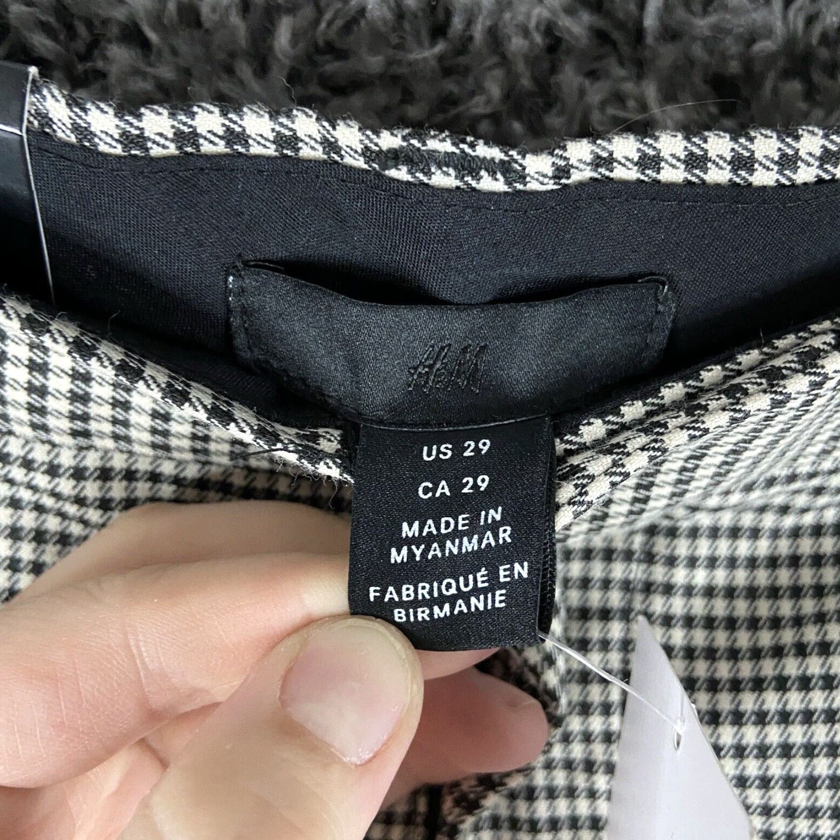 H&M H&M Plaid Dress Pants Regular 29 Multicolor Womens Size 29" - 6 Thumbnail