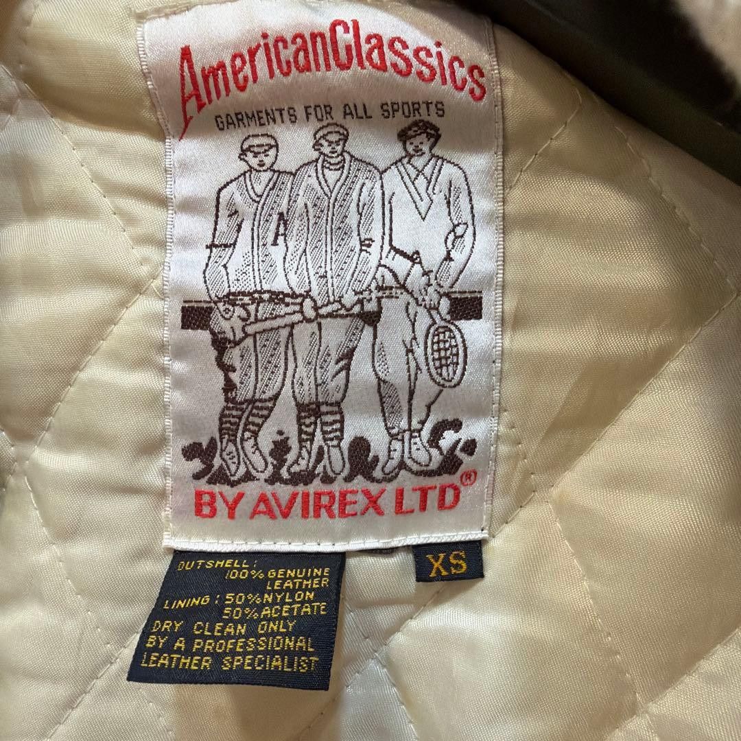 Avirex AVIREX USA Stadium Jacket White Leather XS Size US XS / EU 42 / 0 - 9 Thumbnail