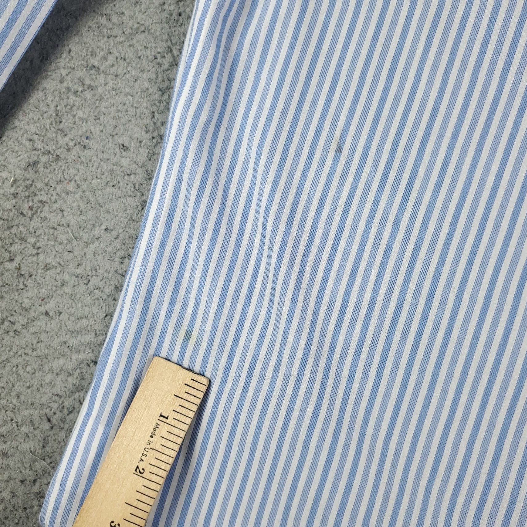 Brooks Brothers VINTAGE Brooks Brothers Dress Shirt Men 15.5 Blue Striped Cotton Long Sleeve Business Casual Formal Size 40R - 6 Thumbnail