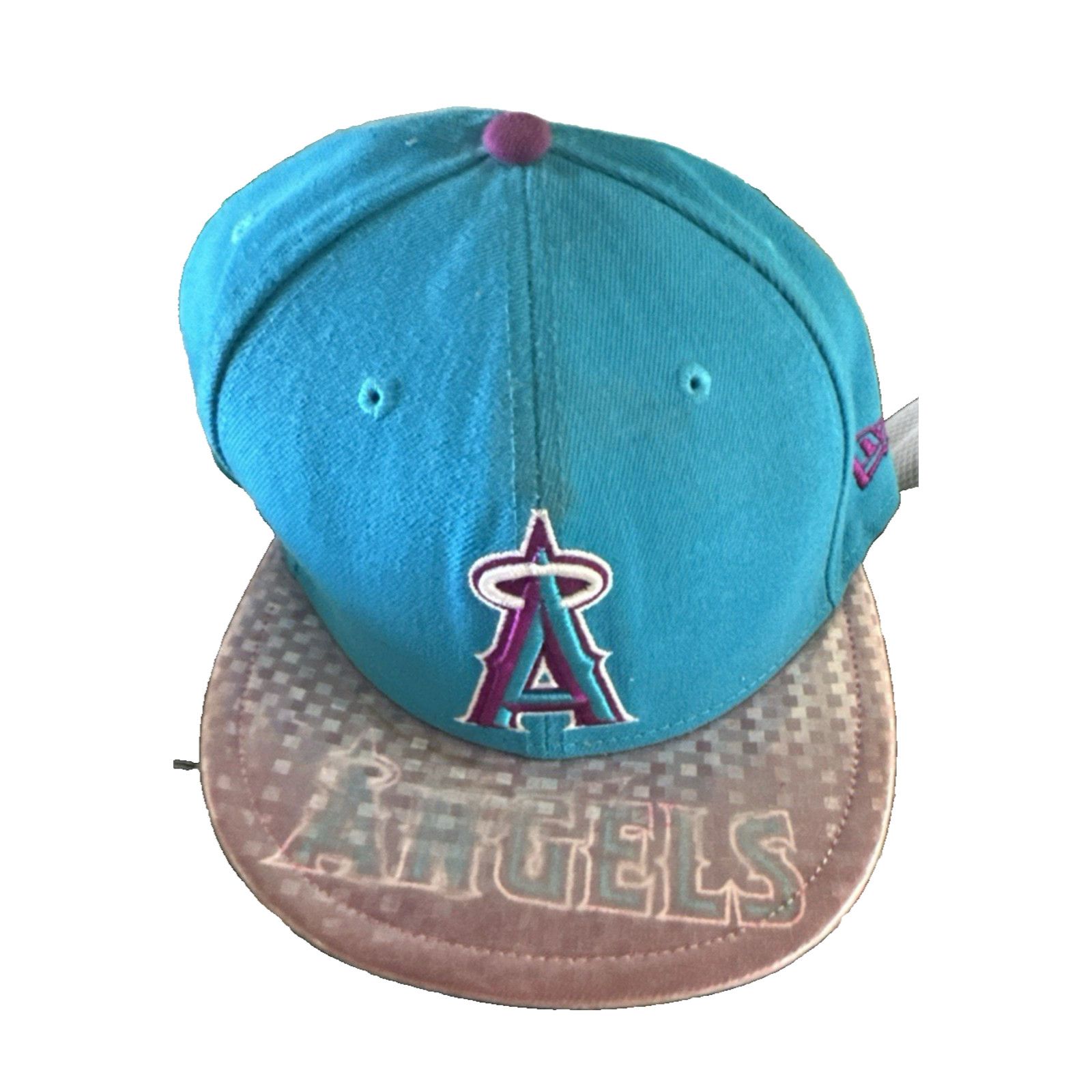 New Era New Era 59fifty 7 3/4 Hat Los Angeles Angels Teal Reflective Size ONE SIZE - 1 Thumbnail
