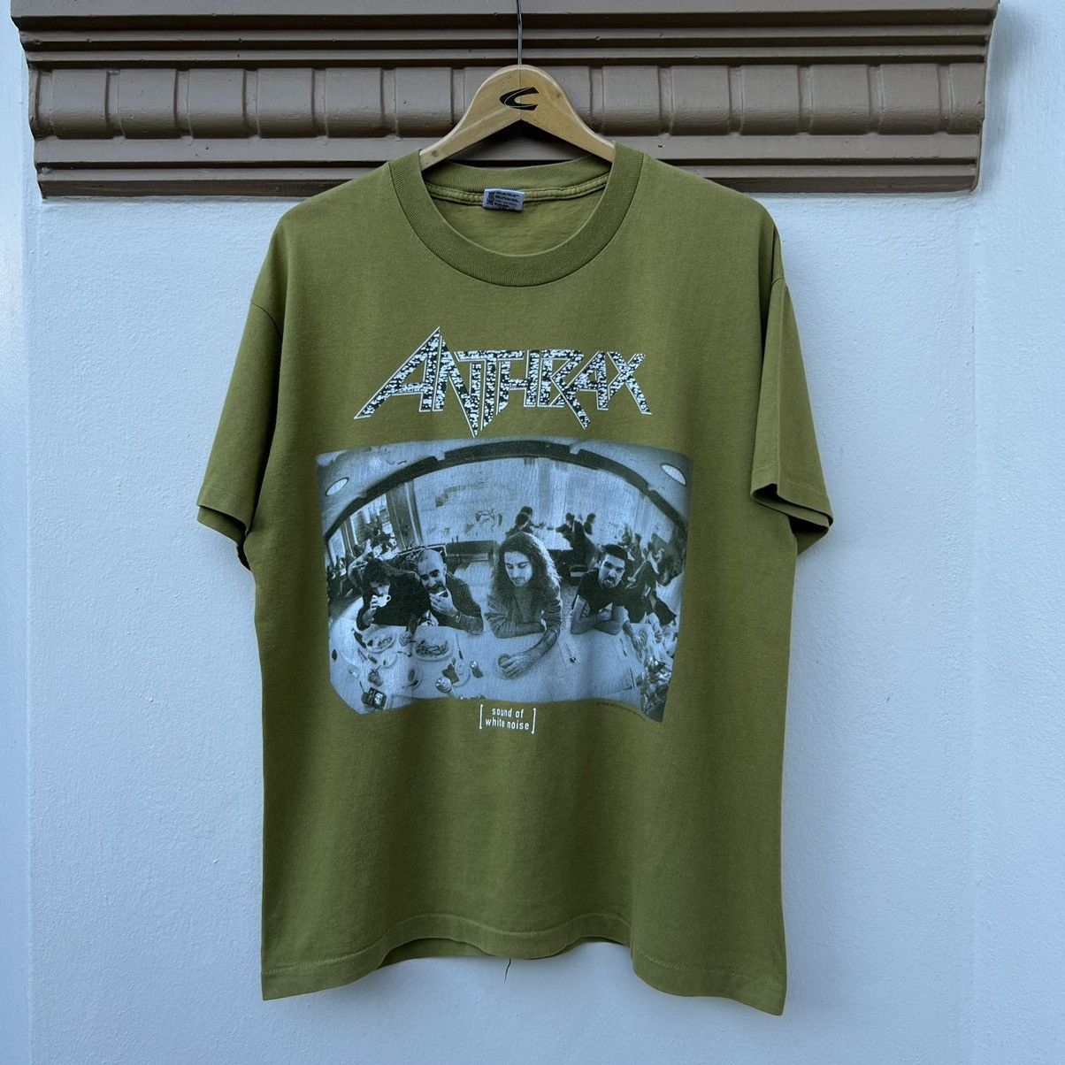 Band Tees × Vintage Vintage 90s Anthrax Sound of White Noise Japan Tour T Shirt Size US L / EU 52-54 / 3 - 1 Thumbnail