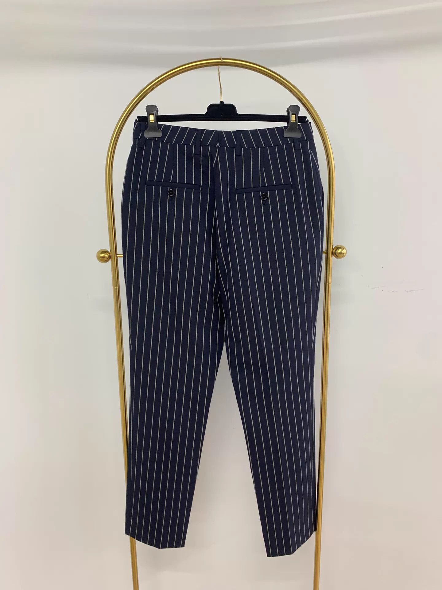 Celine Celine Blue & White Striped Trousers 38 New Size 26" / US 2 / IT 38 - 3 Thumbnail