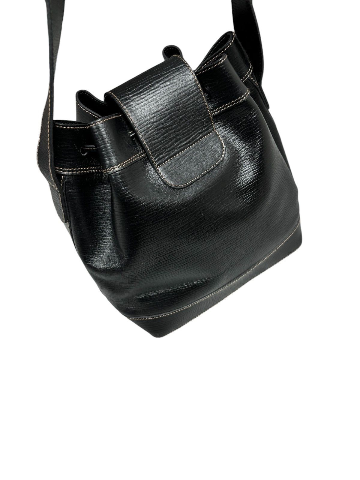 Porsche Design Vintage Porshe Handmade Germany Bucket Leather Bag Size ONE SIZE - 2 Thumbnail