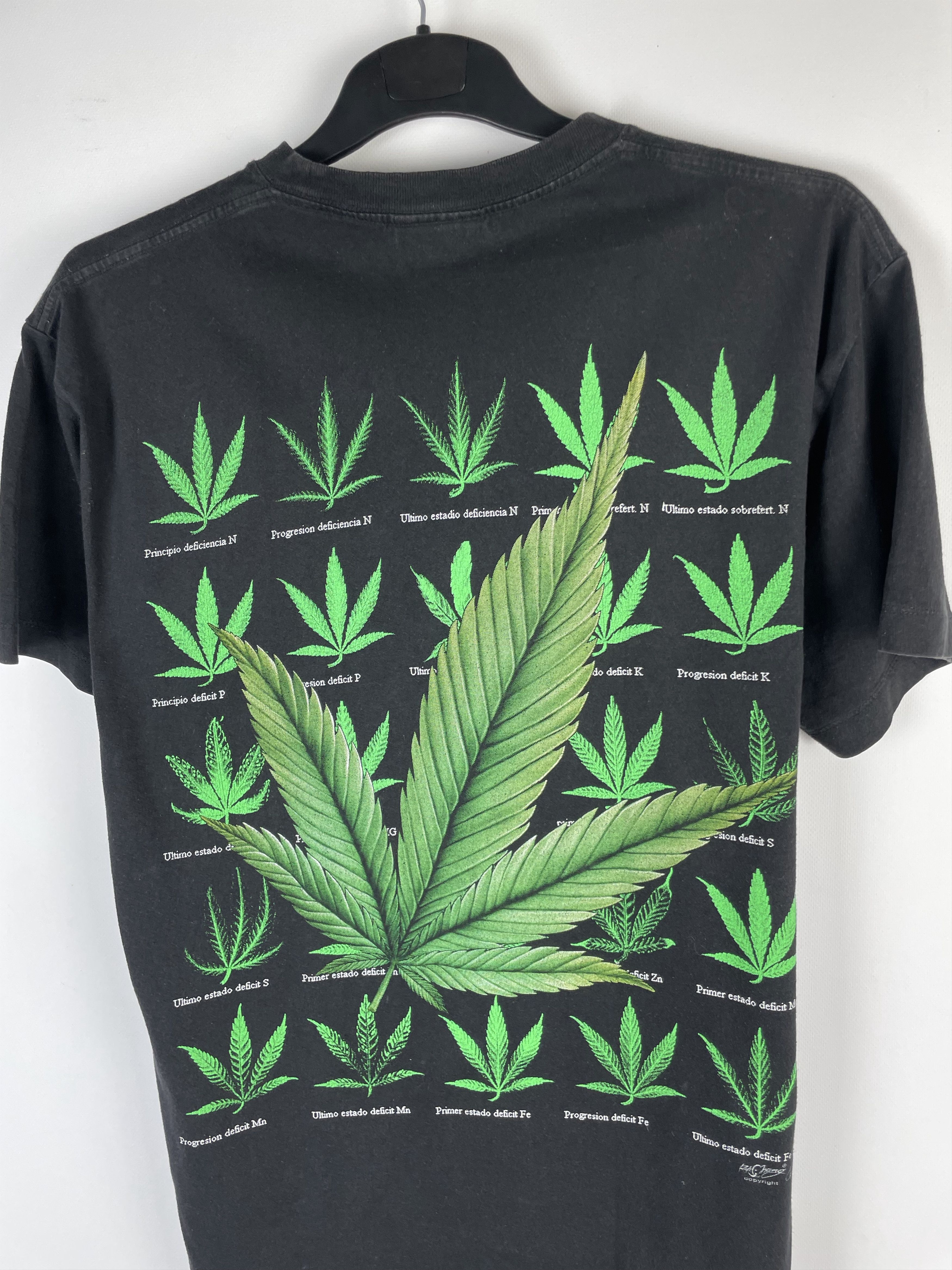 Vintage VINTAGE MARIJUANA TEE DISTRESSED Size US L / EU 52-54 / 3 - 9 Thumbnail
