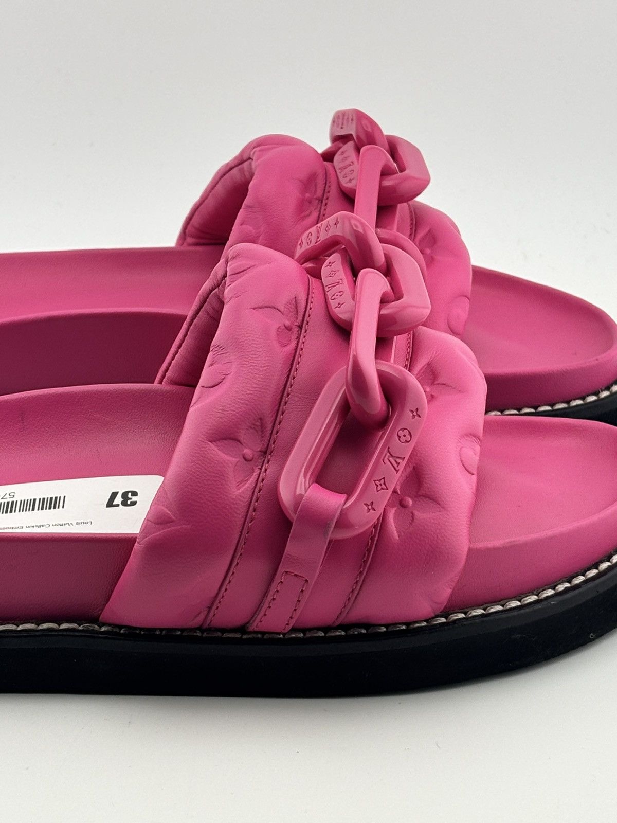 Louis Vuitton LOUIS VUITTON CALFSKIN EMBOSSED MONOGRAM SUNSET FLAT COMFORT Size US 6 / IT 36 - 2 Thumbnail
