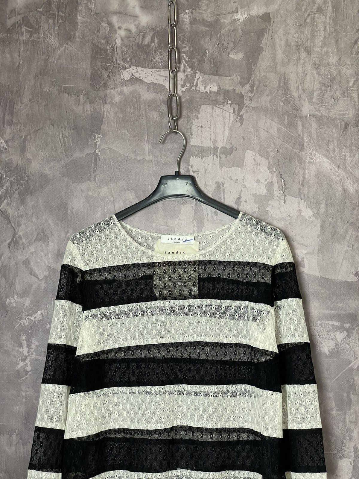 Sandro Sandro Paris Full Printed Button Long Sleeve Premium Shirt Size M / US 6-8 / IT 42-44 - 2 Thumbnail