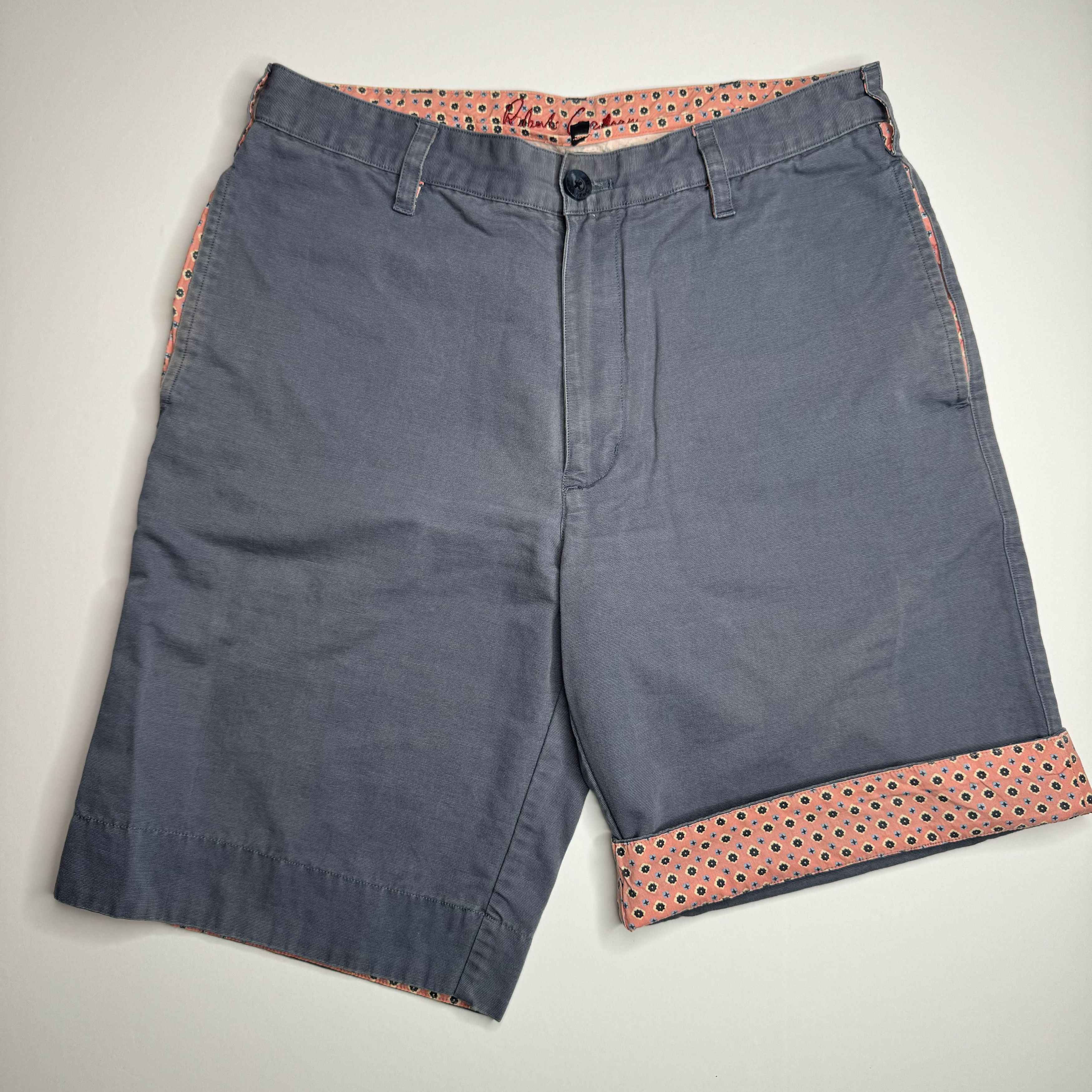 Robert Graham Robert Graham Flat Front Chino Shorts Pink Flip Cuff Size US 30 / EU 46 - 2 Thumbnail