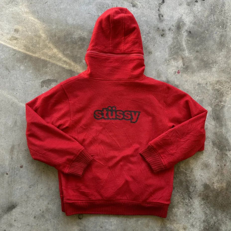 Stussy Vintage 90s Stüssy Reverisble Hooded Jacket Size XL Size US XL / EU 56 / 4 - 6 Thumbnail