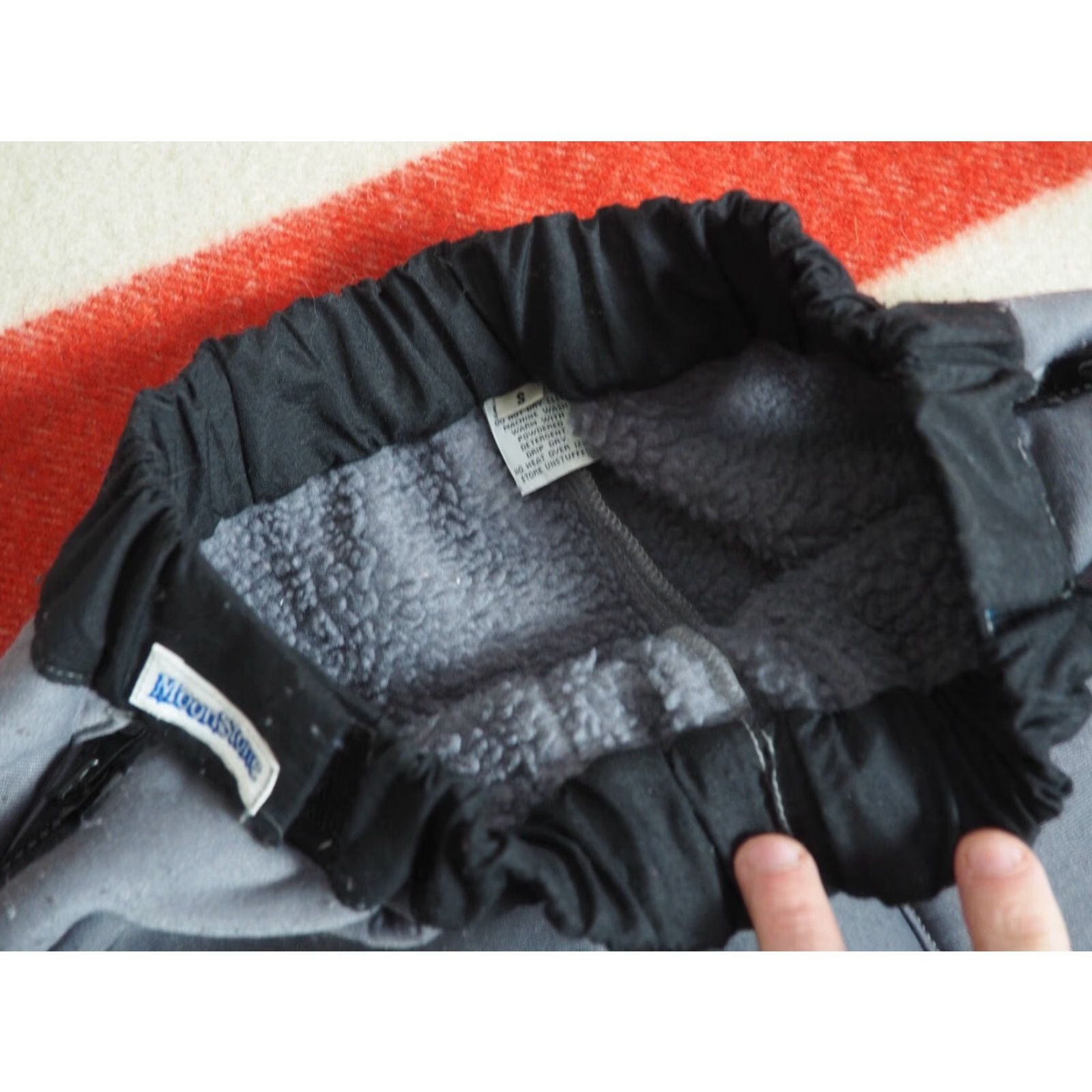 Vintage VTG Moonstone 70s Fleece Pants Gray Black Side Zip 29x29 Outdoor Mens Regular Size 29 Size US 29 - 3 Thumbnail