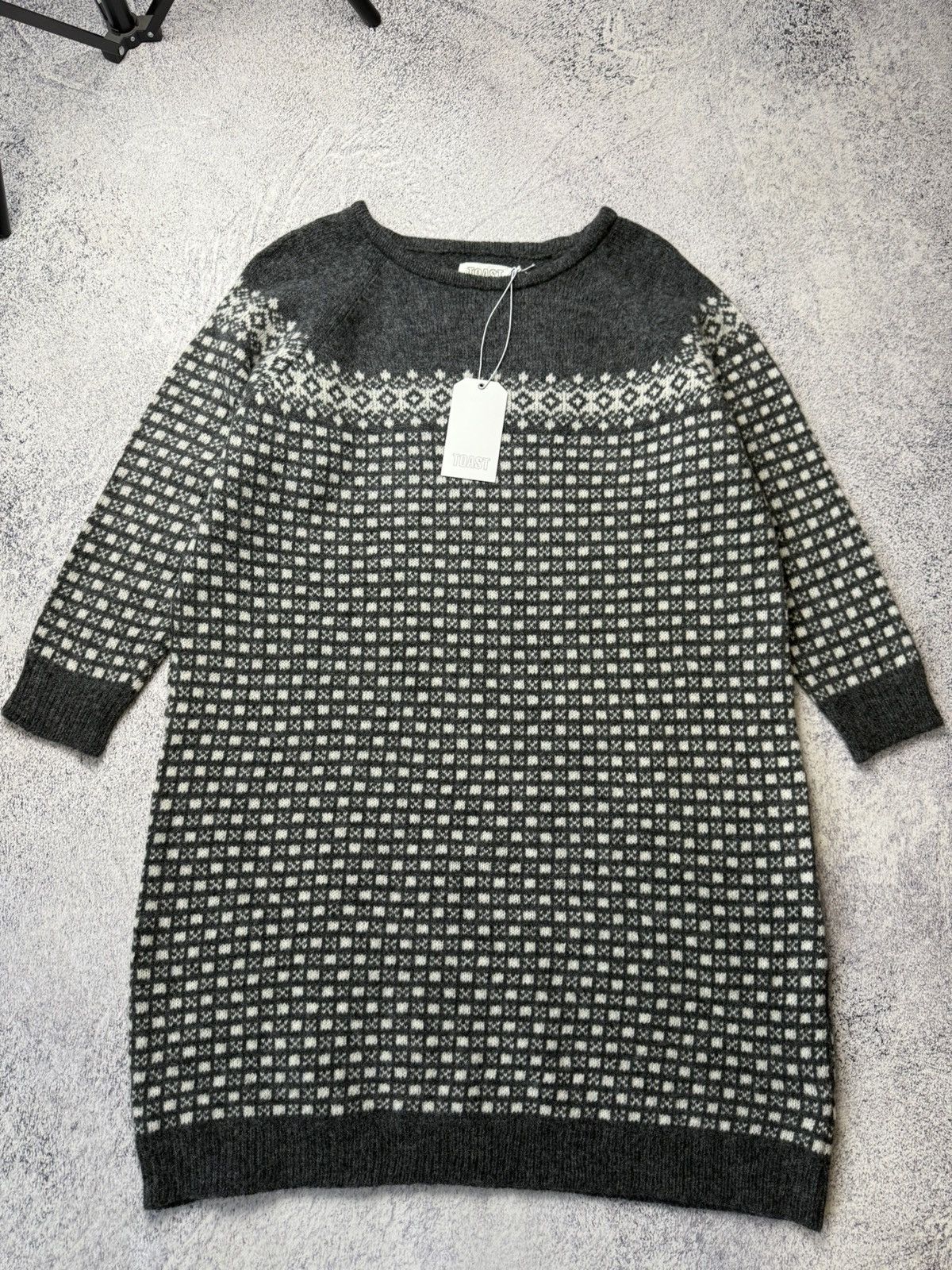 Designer Toast New Wool Dress Sweater Knitwear Women's Size 16 Size XXL / US 16-18 / IT 52-54 - 3 Thumbnail