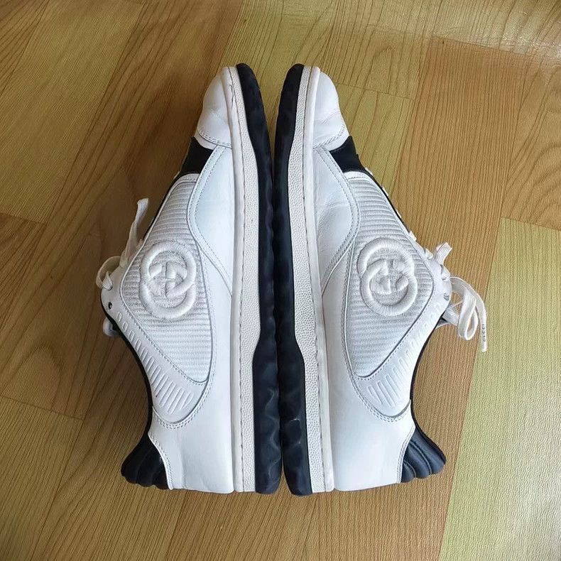 Gucci gucci mac80 leather low-top sneakers-2507 Size US 8 / EU 41 - 2 Thumbnail