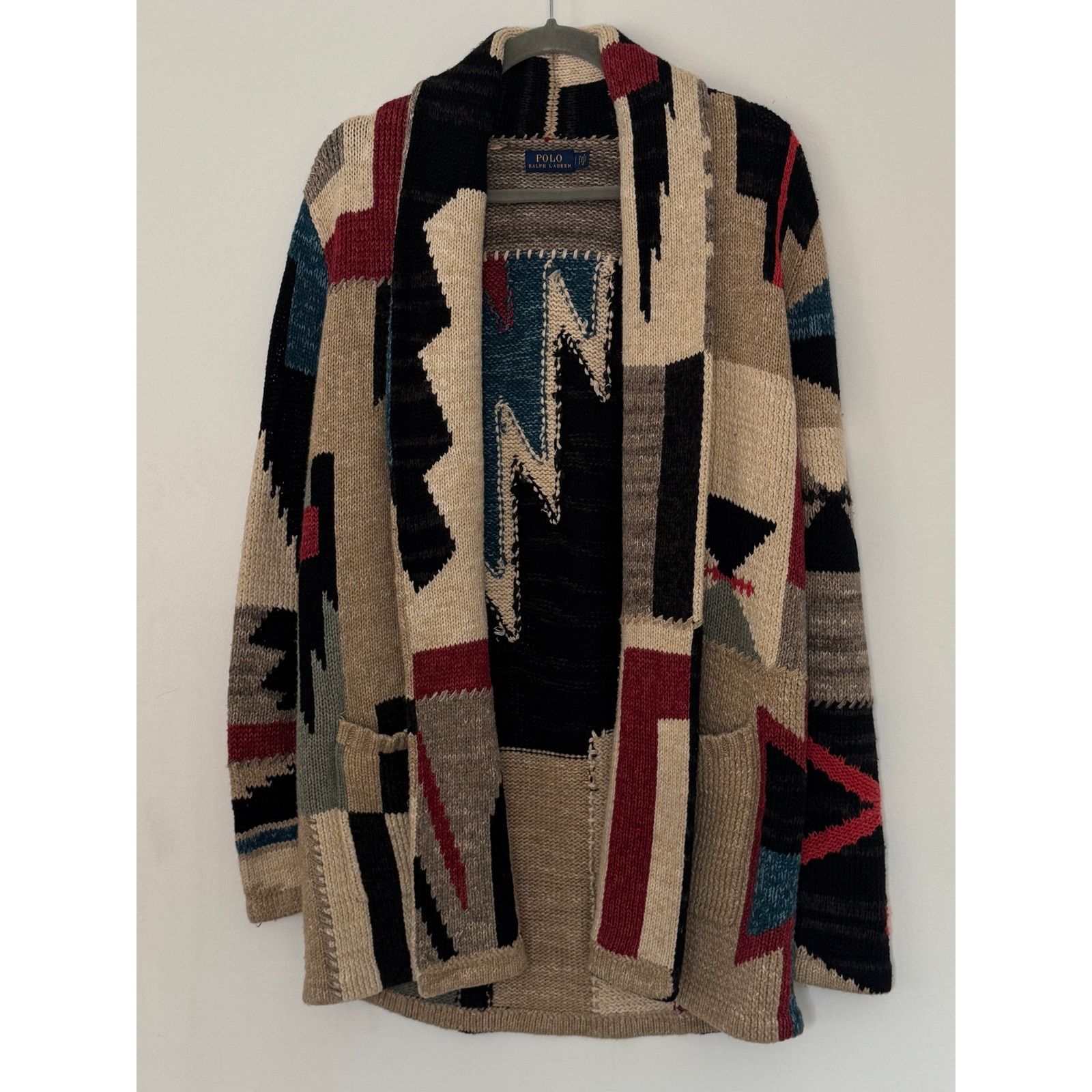 Polo Ralph Lauren POLO RALPH LAUREN Women's Native Cardigan Beige Size S / US 4 / IT 40 - 1 Thumbnail