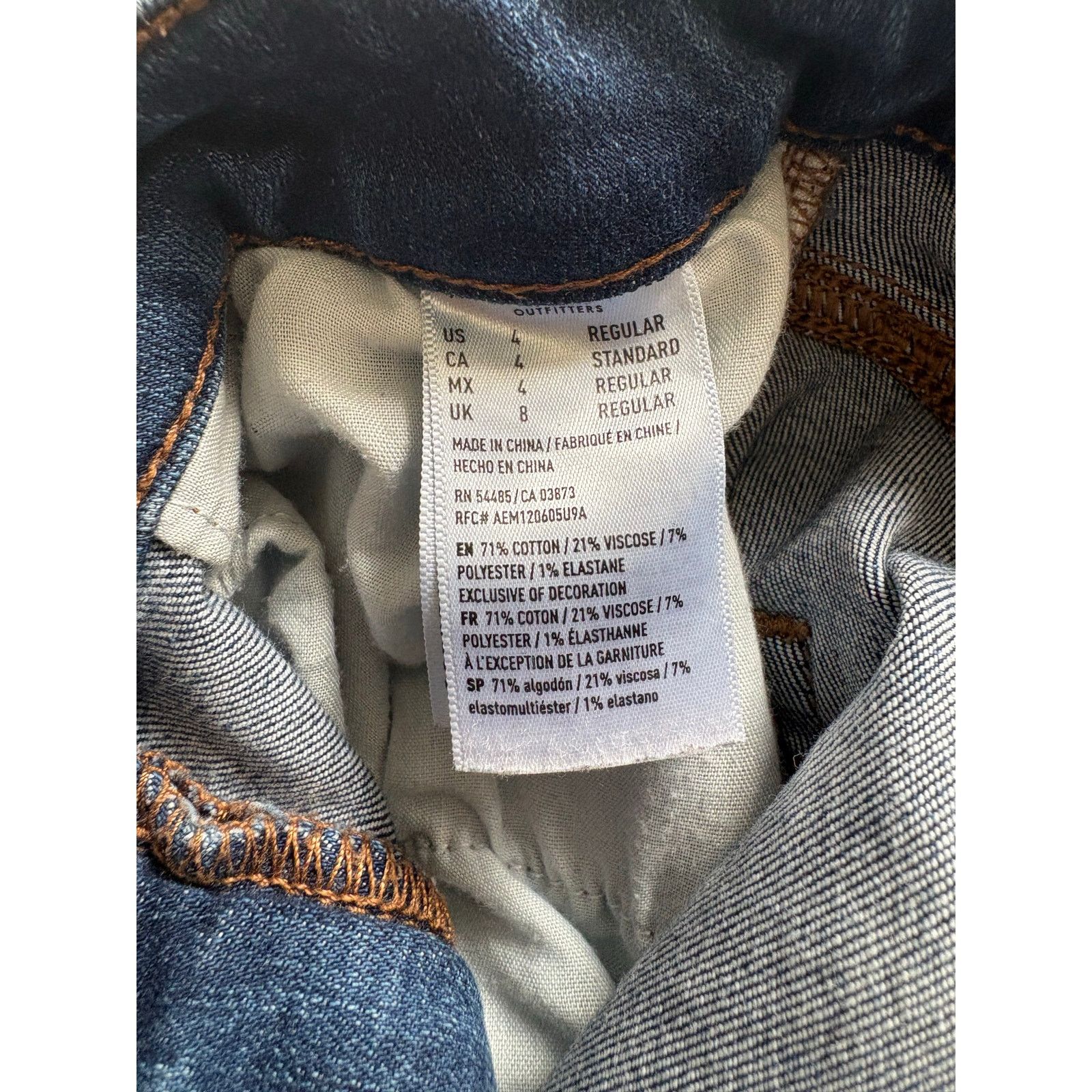 American Eagle Outfitters American Eagle | Distressed Stretch Hi-Rise Jegging | 4R Size 27" / US 4 / IT 40 - 5 Thumbnail
