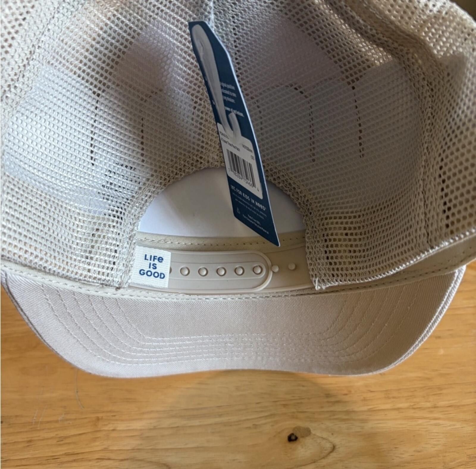 Life is Good Life Is Good Kids' Light Tan Cap with Blue Patch Size ONE SIZE - 3 Thumbnail