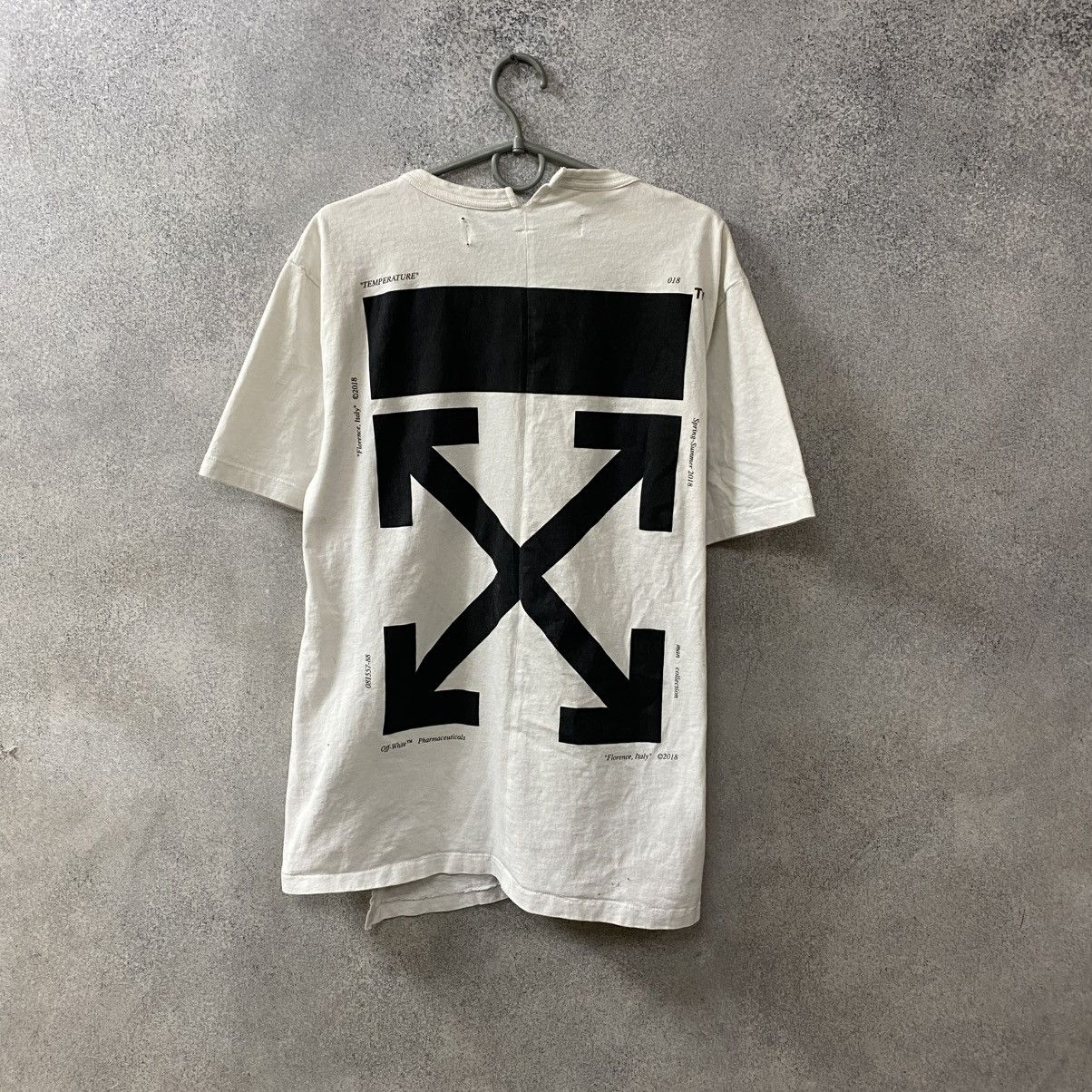 Off-White Off White Temperature T-Shirt White Big Logo Size US M / EU 48-50 / 2 - 8 Thumbnail