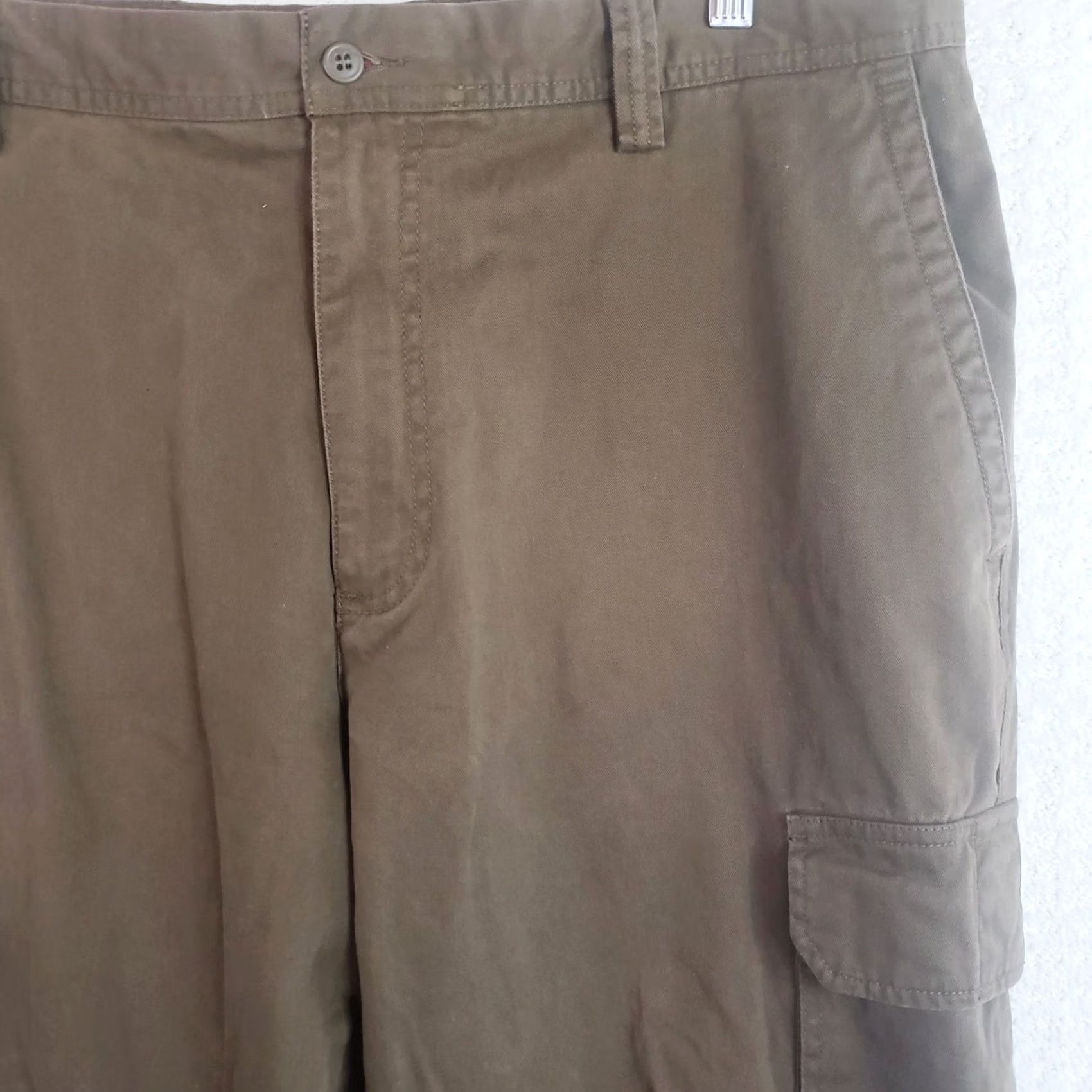 Dockers DOCKERS Men Cargo Pants Brown Flat Front 38x27 Relaxed Straight Pockets Workwear Casual Jeans/Chino Style Size US 38 / EU 54 - 4 Thumbnail