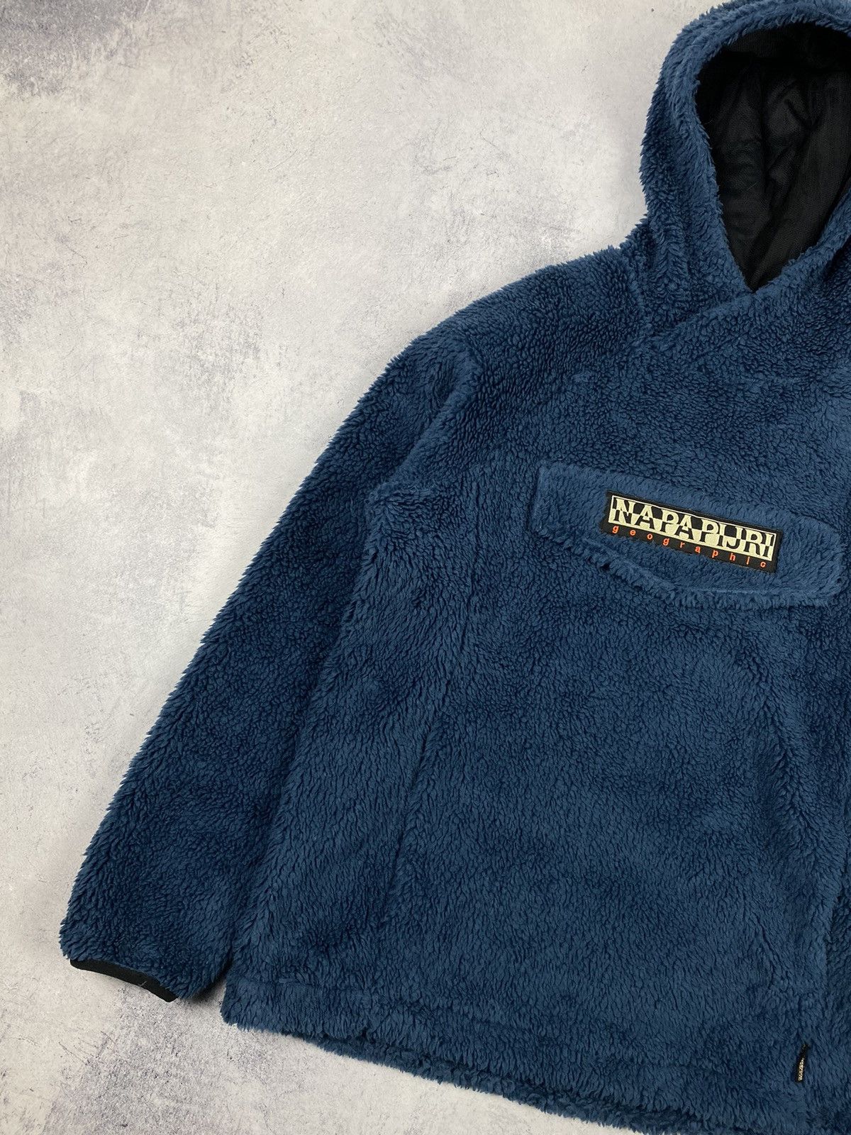 Napapijri Napapijri Patch Curly Sherpa Synchilla Fleece Hoodie Anorak Size US XS / EU 42 / 0 - 4 Thumbnail