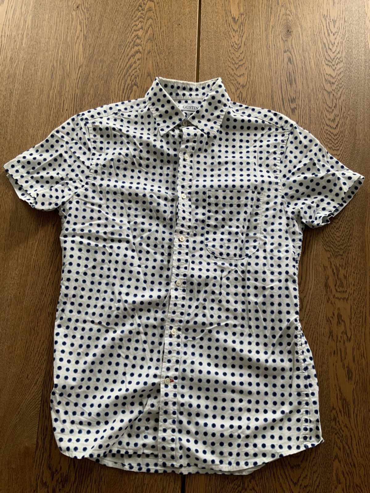 Gustin Polka dot short sleeves cotton shirt Size US S / EU 44-46 / 1 - 1 Thumbnail