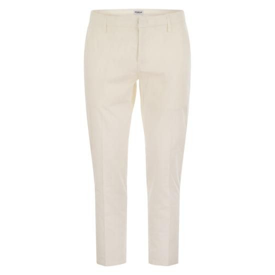 DONDUP Men Straight Pants UP518PSE025UPTD WHITE