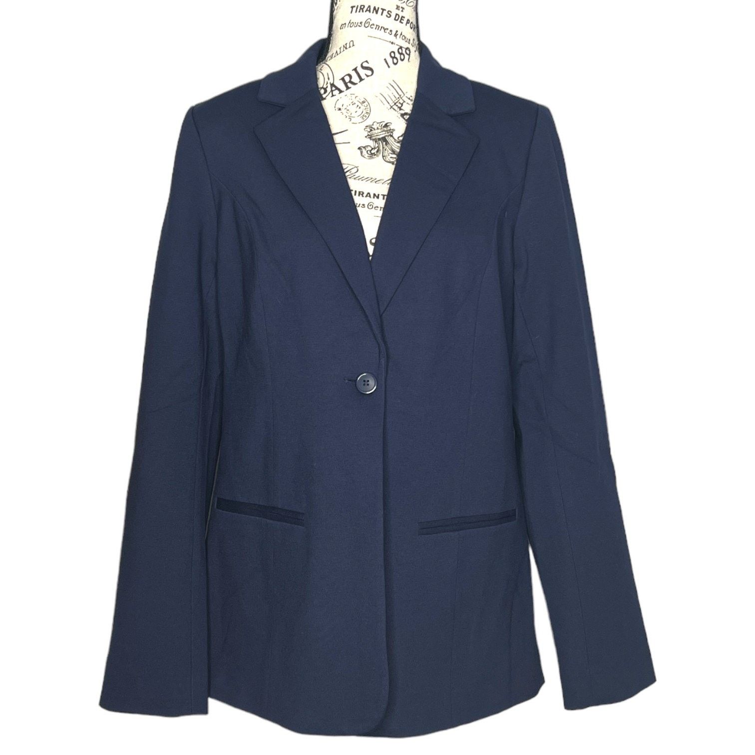 Other Lisa Long Line Ponte Blazer - Stitch Fix One Button Closure Size M / US 6-8 / IT 42-44 - 1 Thumbnail