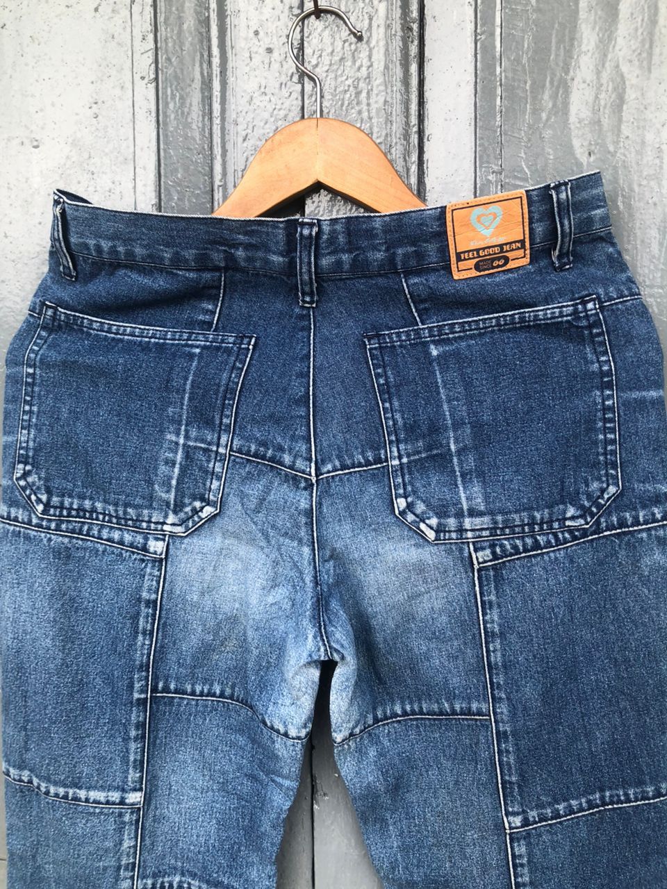 Japanese Brand Original Feel Good patchwork bootcut jeans Size 30" / US 8 / IT 44 - 4 Thumbnail