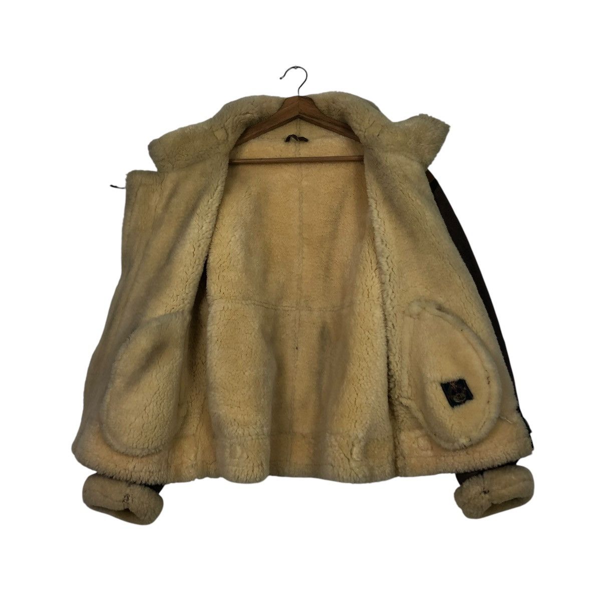 Vintage 🔥VTG LEATHER JACKET SHEARLING B3 PALMUS LIFE ISSEY MIYAKE Size US M / EU 48-50 / 2 - 15 Thumbnail