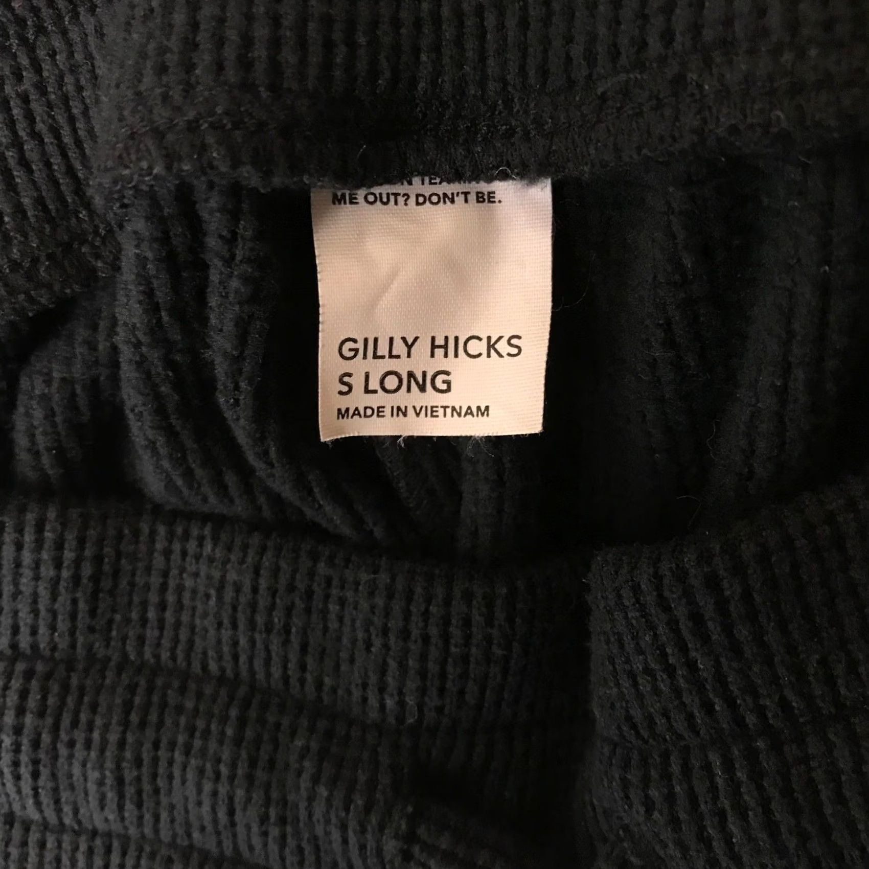 Vintage Gilly Hicks Women Jogger Black Tapered Waffle Knit Thermal Drawstring Long Size S Tall Size 28" / US 6 / IT 42 - 7 Thumbnail
