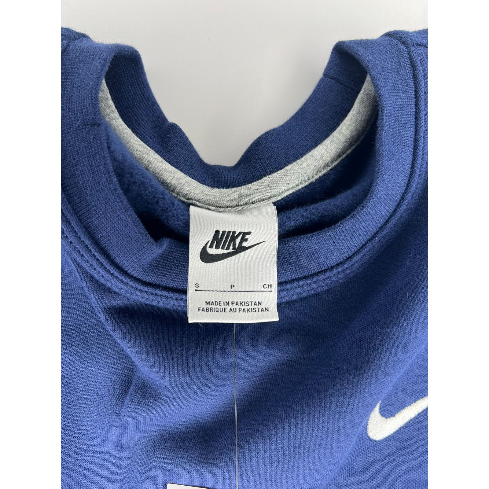 Nike Nike Solo Swoosh Sweatshirt Blue Brushed Fleece Crewneck Size US S / EU 44-46 / 1 - 5 Thumbnail