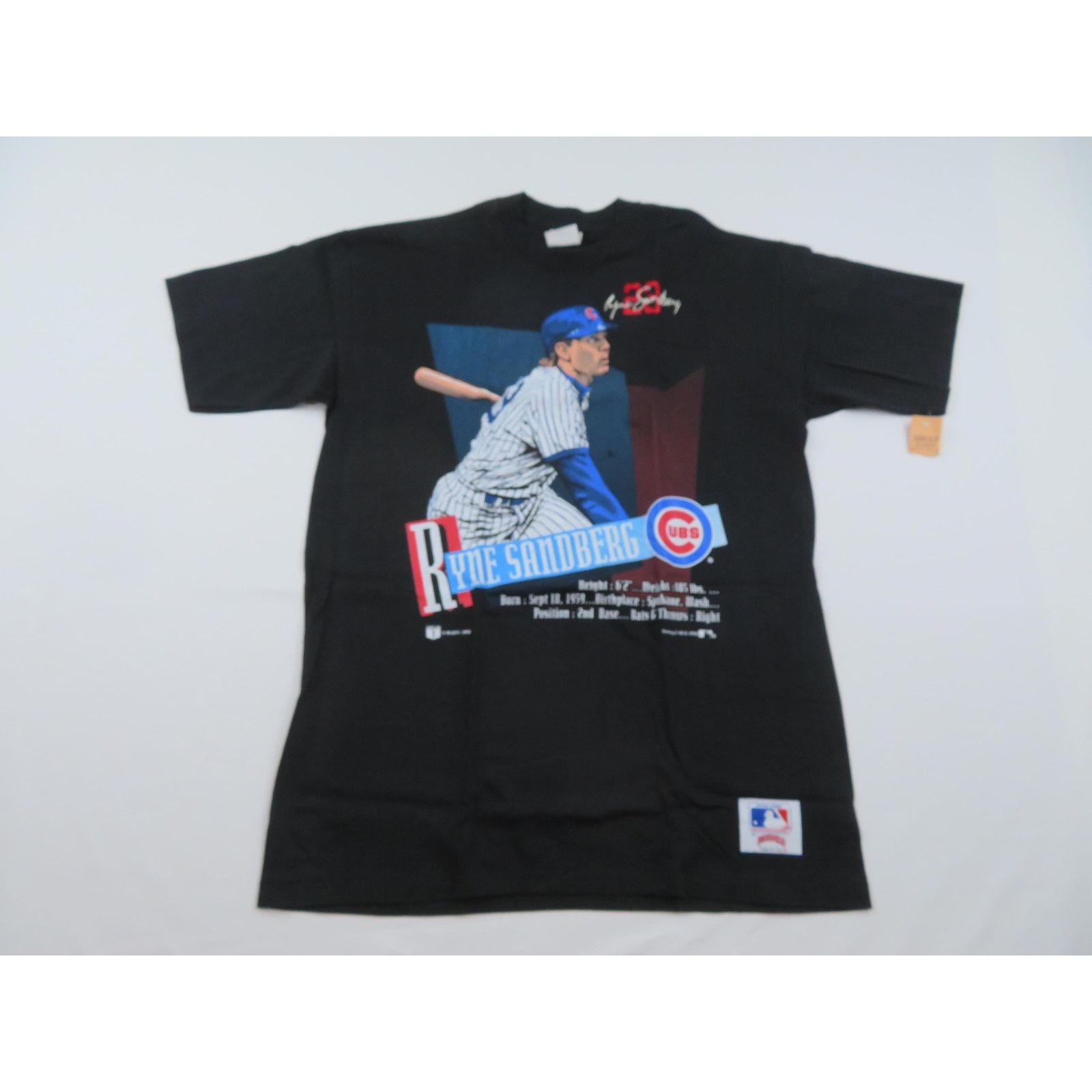 Nutmeg 90s Ryne Sandberg Chicago Cubs Nutmeg Black Shirt Sz XL New Size US XL / EU 56 / 4 - 1 Thumbnail