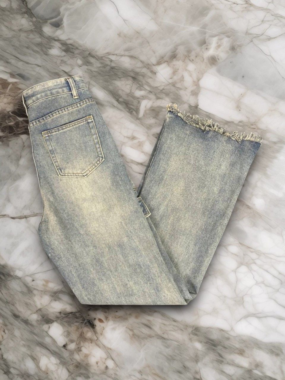 Japanese Brand vintage japanese brand bootcut flare denim nice design Size US 29 - 1 Thumbnail