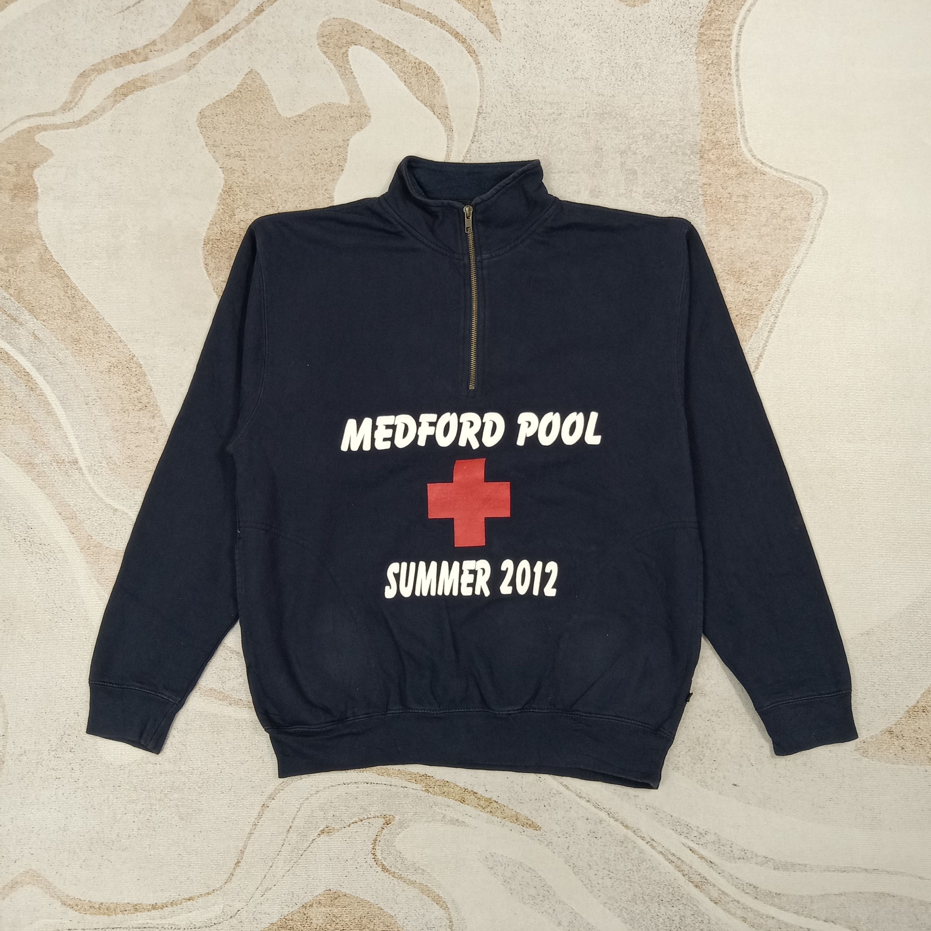 Other Medford Pool Summer 2012 Half Zipper Sweatshirt C269N11 Size US M / EU 48-50 / 2 - 1 Thumbnail