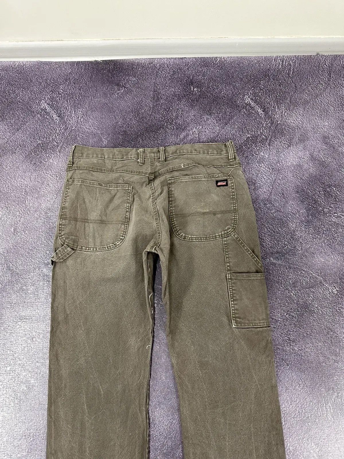 Dickies × Vintage Vintage Dickies Y2K Khaki Painted Work Hype Baggy Pants Size US 36 / EU 52 - 5 Thumbnail