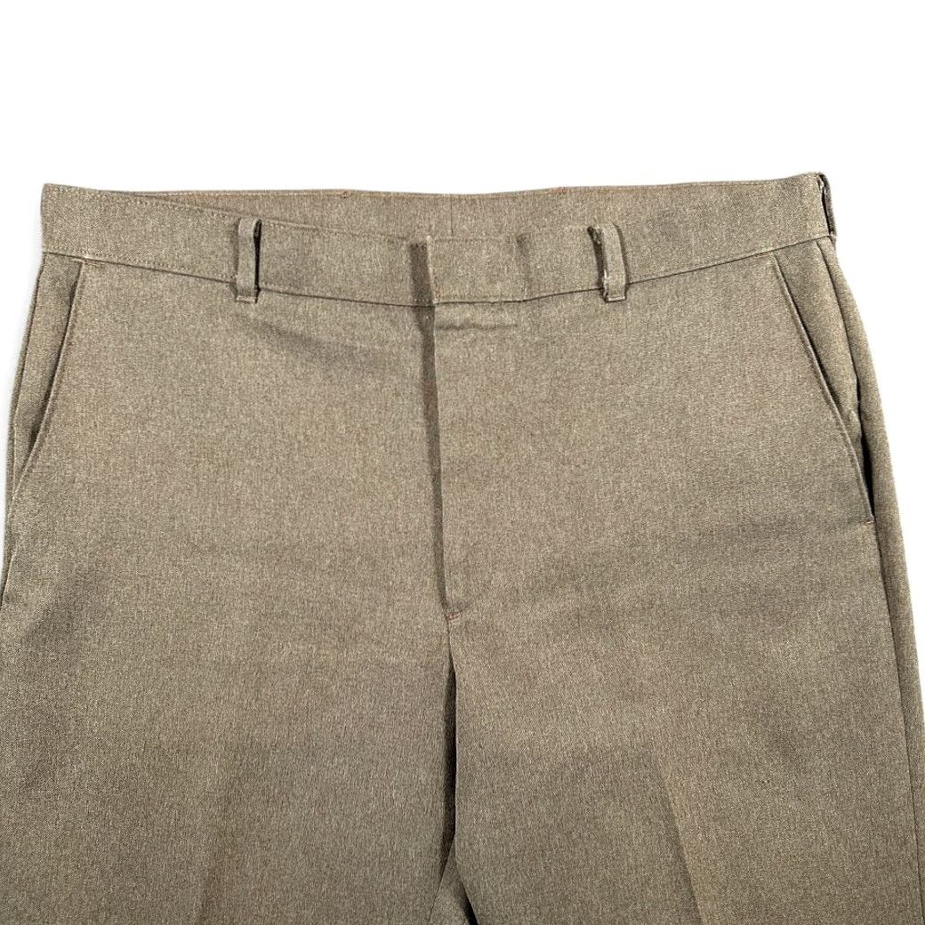 Levi's VINTAGE Levi's Action Slacks Pants Mens 36x33 Brown Dress 70s Disco Flared Talon Zipper Front Pockets Size US 36 / EU 52 - 3 Thumbnail