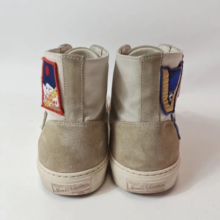 Louis Vuitton Louis Vuitton Casual High-Top Sneakers in White -2508 Size US 8.5 / EU 41-42 - 3 Thumbnail