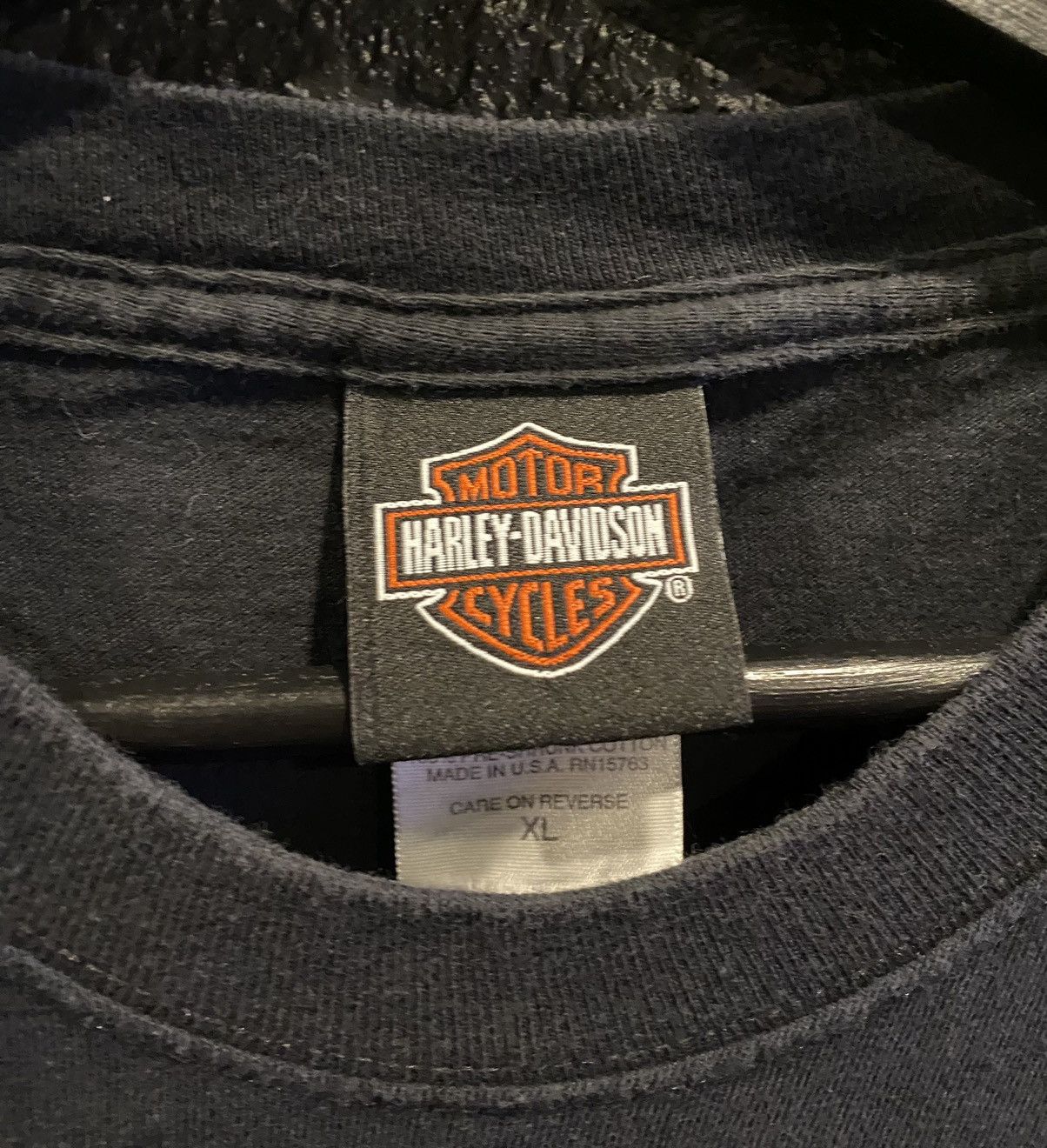 Harley Davidson × Vintage Vintage Harley Davidson Grand Canyon Black T Shirt Size US XL / EU 56 / 4 - 4 Thumbnail