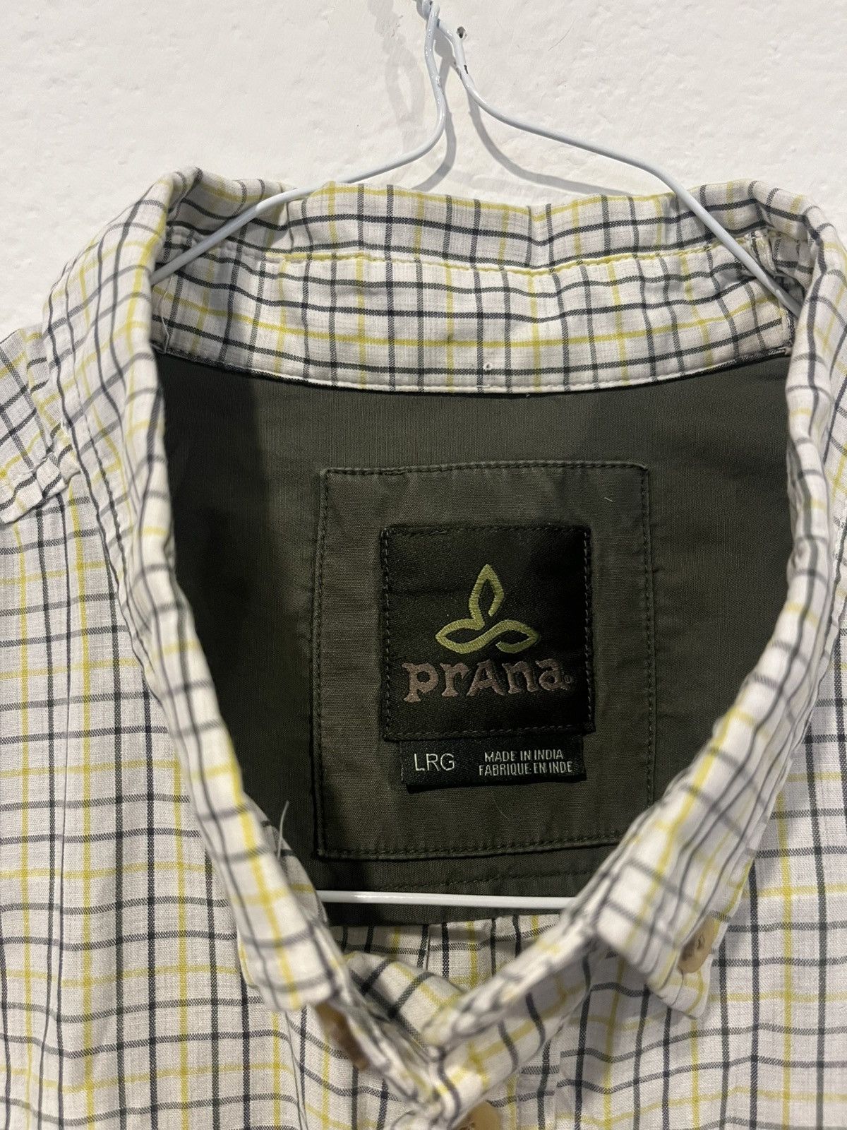 Prana Prana Men’s Long Sleeve Shirt Button Down Organic Cotton Size US L / EU 52-54 / 3 - 2 Thumbnail