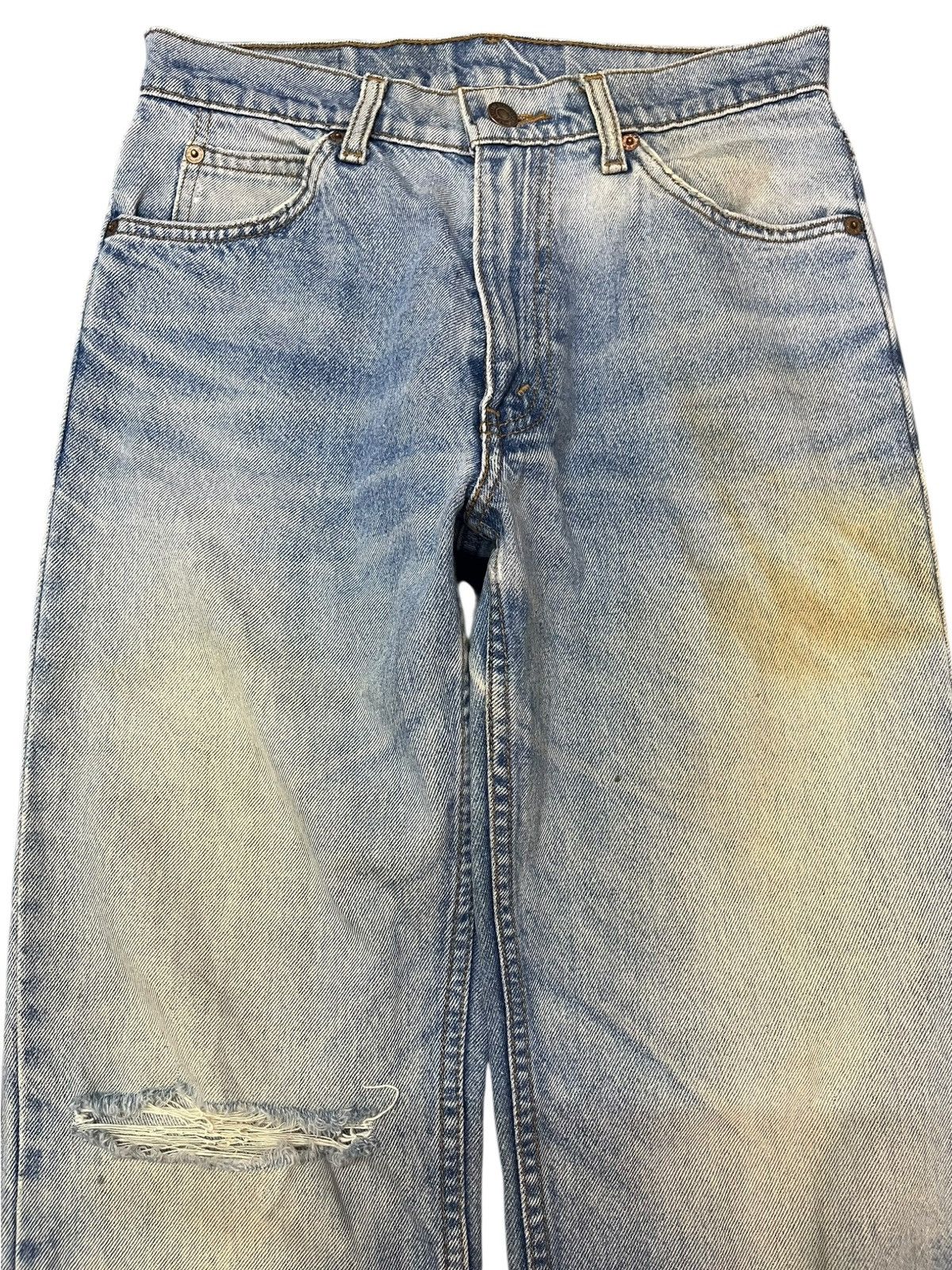 Levi's × Levi's Vintage Clothing Vintage Levi’s 201 Orange Tab Mudwash Distressed Denim Size US 27 - 2 Thumbnail