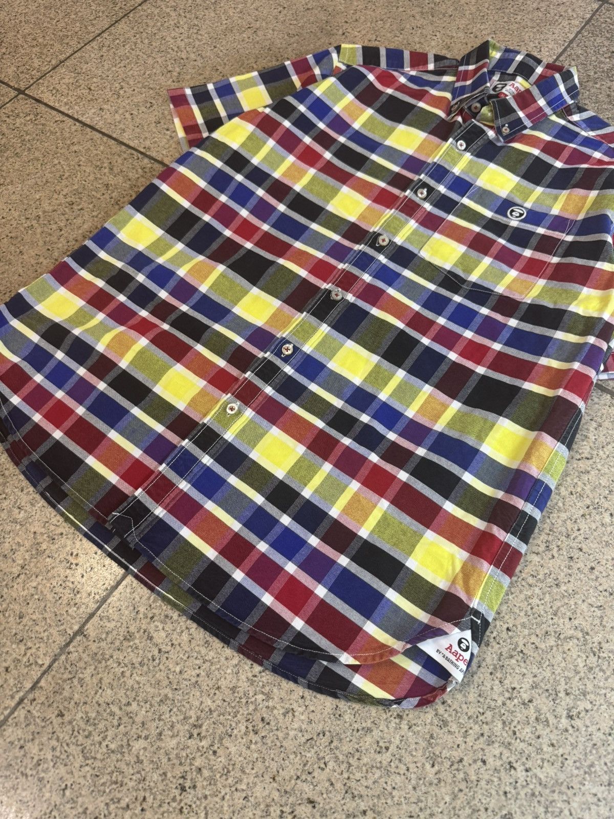 Aape Aape plaid short-sleeved shirt Size US XL / EU 56 / 4 - 6 Thumbnail