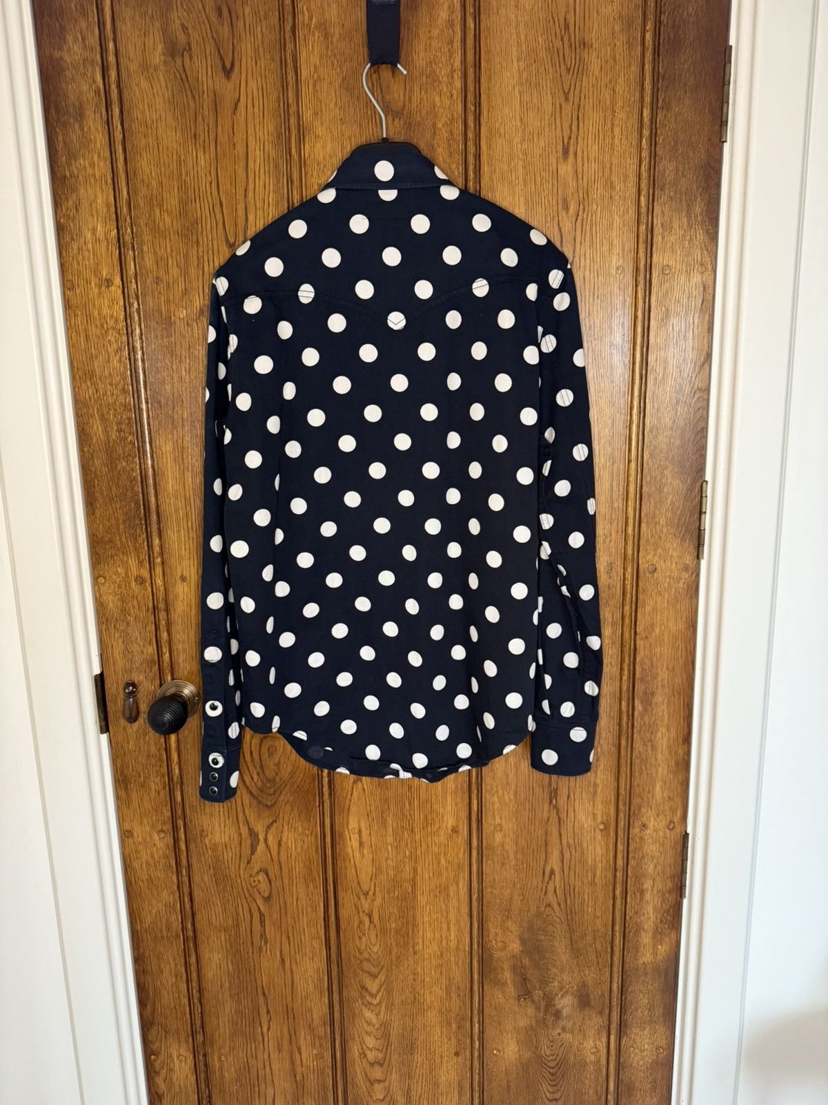 Saint Laurent Paris Saint Laurent black polka dot western denim shirt XL Grail Size US XL / EU 56 / 4 - 16 Thumbnail