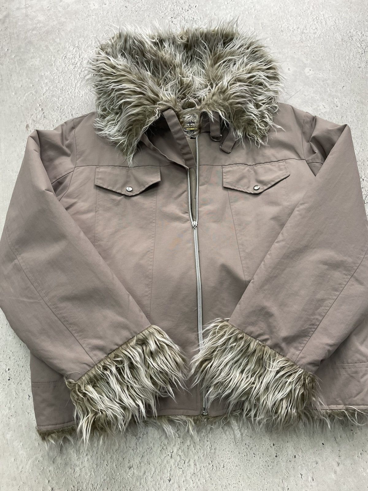 Hysteric Glamour Rare Japan Fur collar y2k if six was nine cropped jacket Size US L / EU 52-54 / 3 - 8 Thumbnail