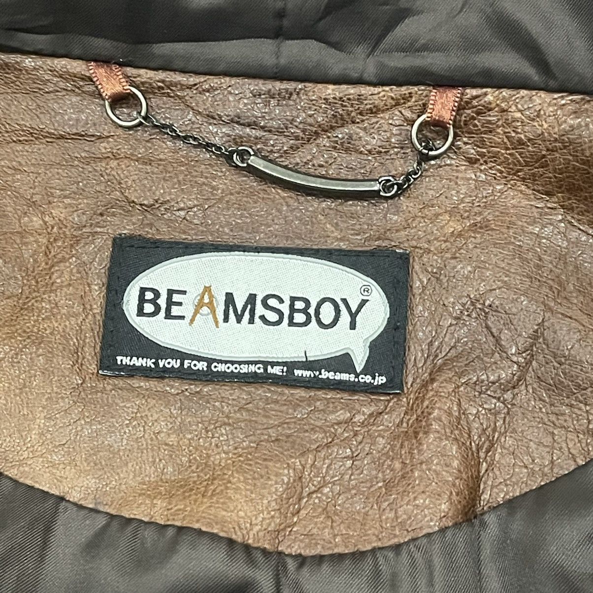 Beams Plus Vintage Beams Lamb Leather Hoodie Jacket Size S / US 4 / IT 40 - 13 Thumbnail
