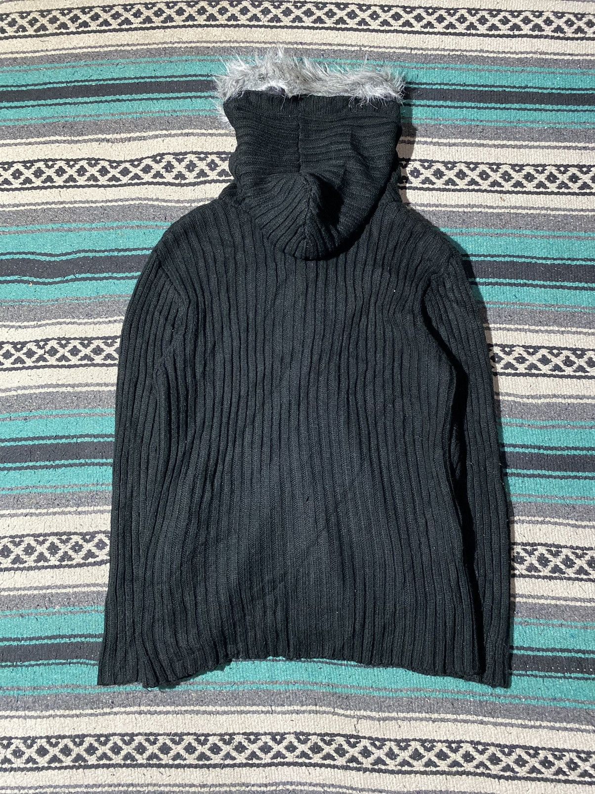 If Six Was Nine 2000s Ivanihoe - Vkei Grunge Knit Zipper Hoodie Size US M / EU 48-50 / 2 - 6 Thumbnail