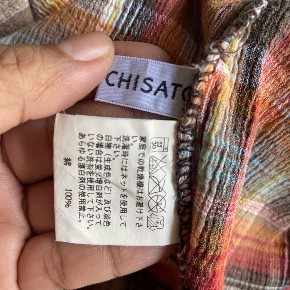 Tsumori Chisato Tsumori Chisato Brown Red Plaid Button Shirt Size XS / US 0-2 / IT 36-38 - 15 Thumbnail