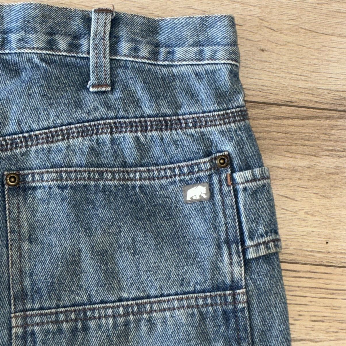 Other vintage sample bear double knee carpenter jeans Size US 34 / EU 50 - 8 Thumbnail
