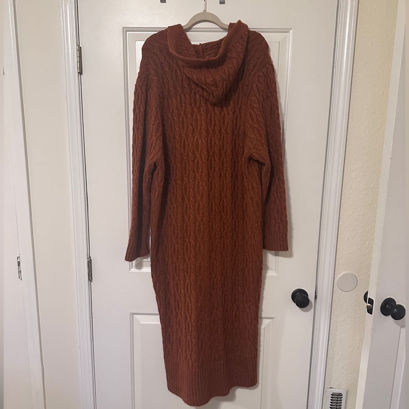 Anthropologie Anthropologie Hooded Duster Cardigan Sweater Jacket Long Size 3XL / US 20-22 - 9 Thumbnail