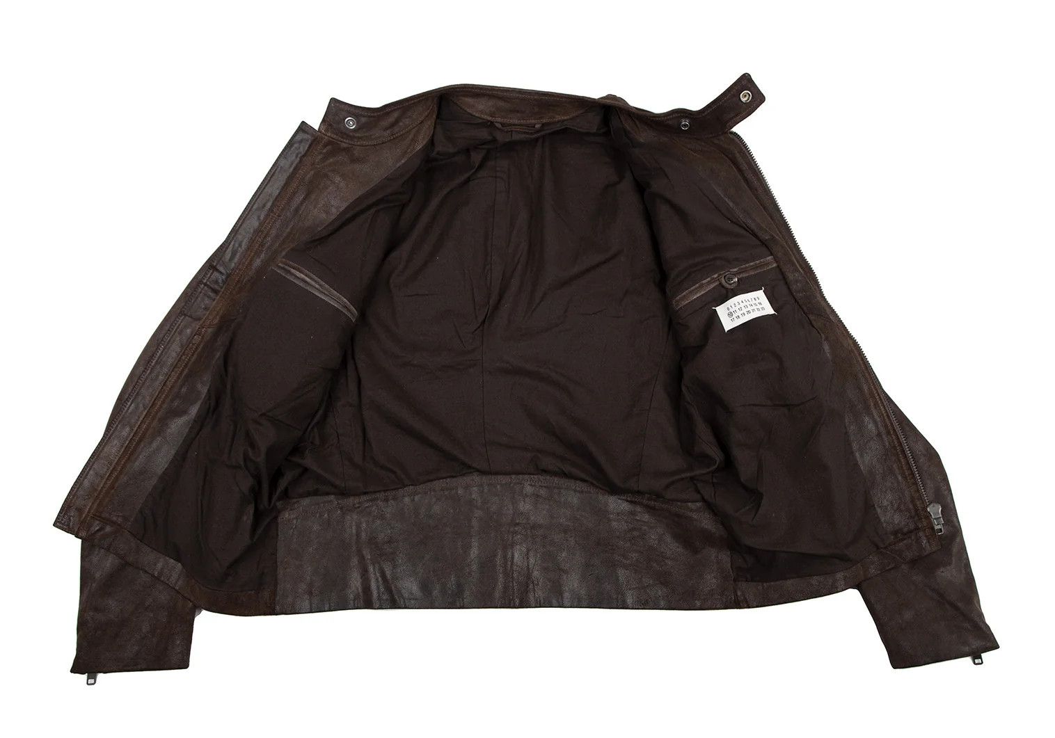 Maison Margiela Brown Waxed Suede Leather Riders Jacket Size 52 Size US L / EU 52-54 / 3 - 11 Thumbnail
